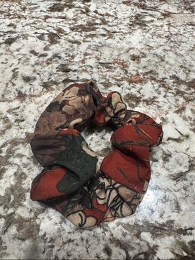 Floral Multi-Color Fabric Scrunchie - Women Accessories